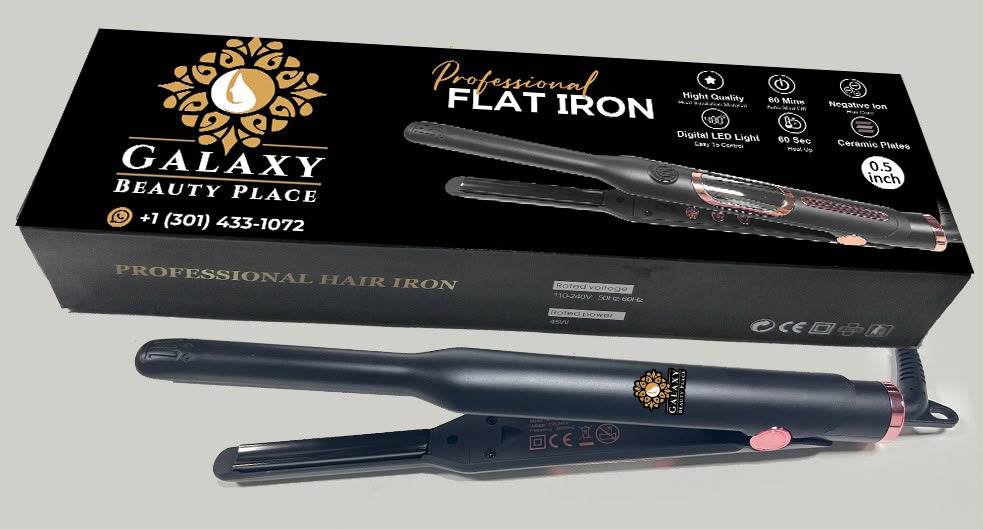 Professional Flat Iron for Hair by Galaxy Beauty Place