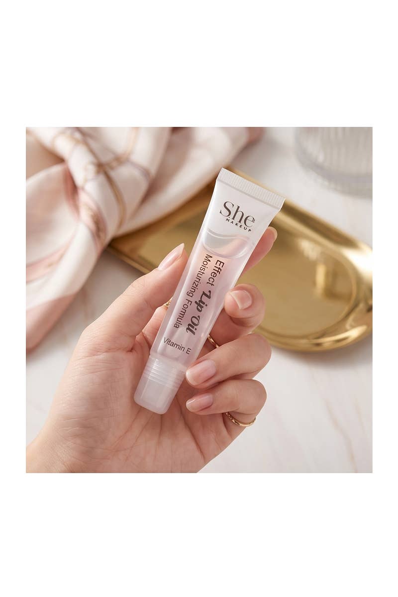 SHE LG07C Vitamin E Clear Lip Oil Gloss