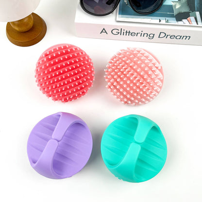Shampoo Brush,Scalp Massager Brush: Purple