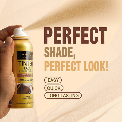 Tinted Lace Aerosol Spray 5.07oz/150ml: Light Warm Brown