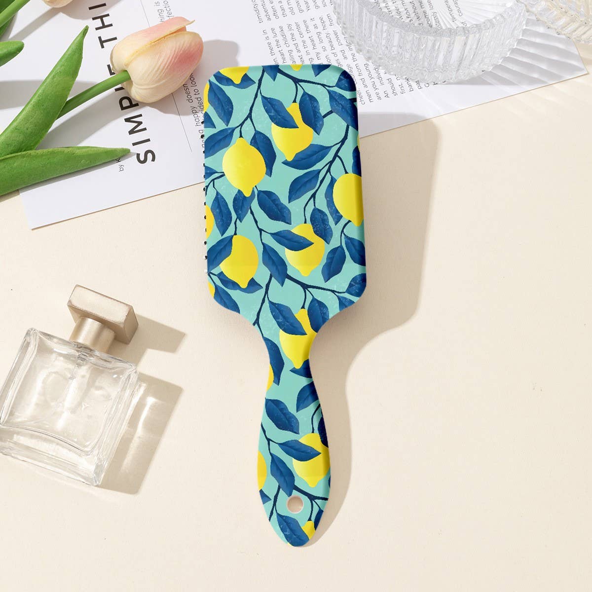 LARGE DETANGLE PADDLE HAIR BRUSH COMB | 40HC100: HEART A