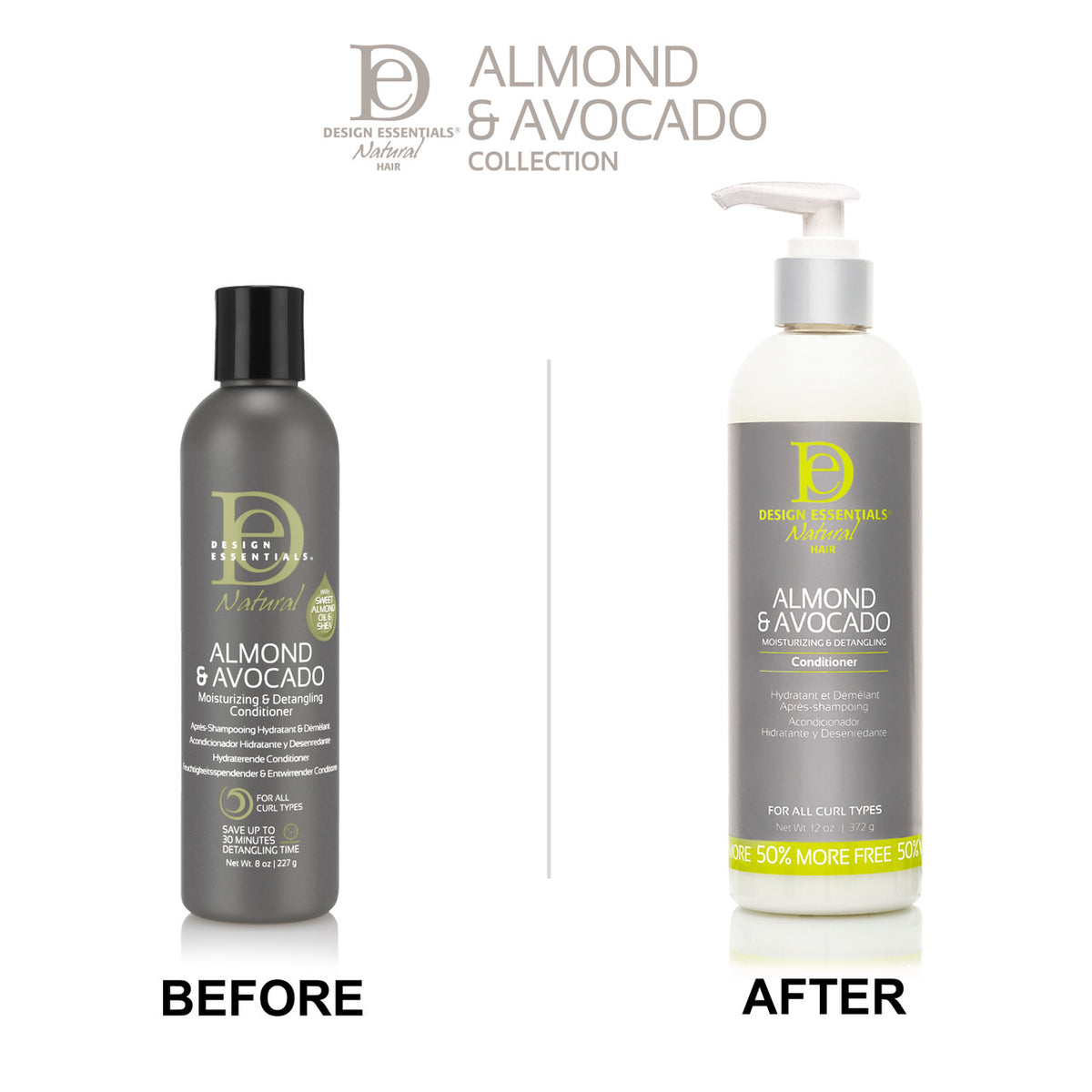 Almond &amp; Avocado Moisturizing &amp; Detangling Conditioner image 3