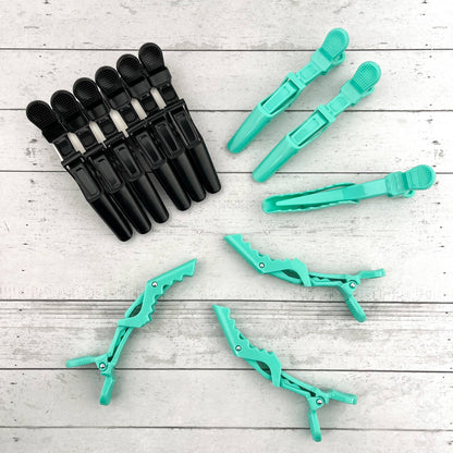 6pcs Solid Color Hair Sectioning Clips, Professional Styling: Purple