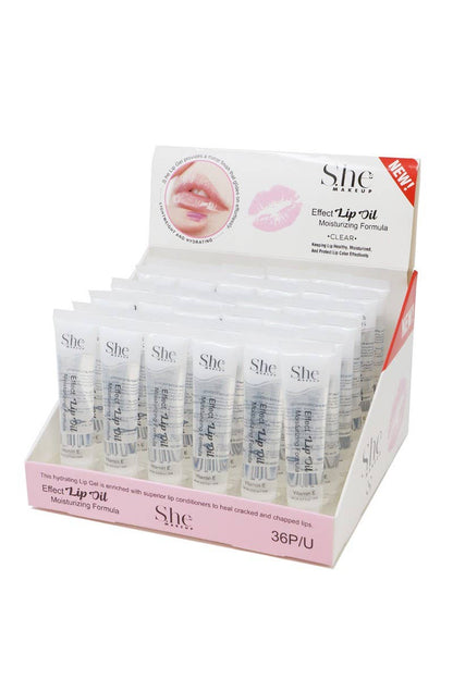 SHE LG07C Vitamin E Clear Lip Oil Gloss