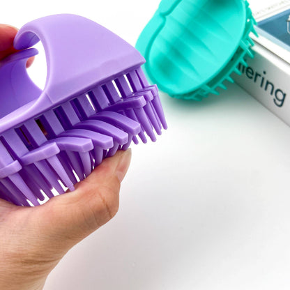 Shampoo Brush,Scalp Massager Brush: Green