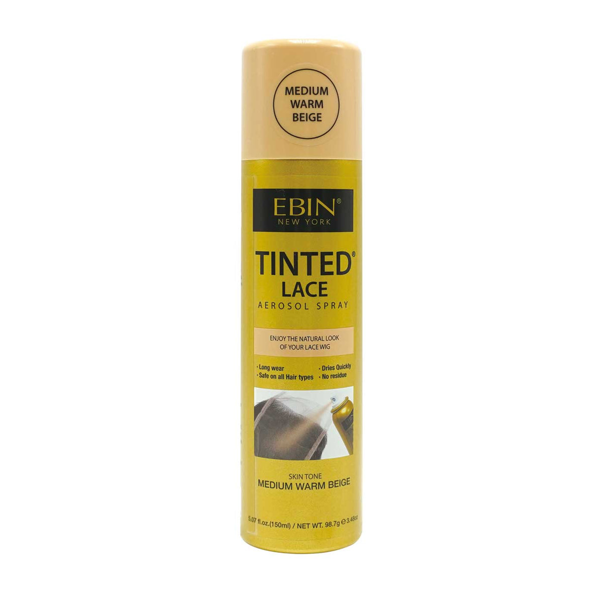 Tinted Lace Aerosol Spray 5.07oz/150ml: Medium Brown