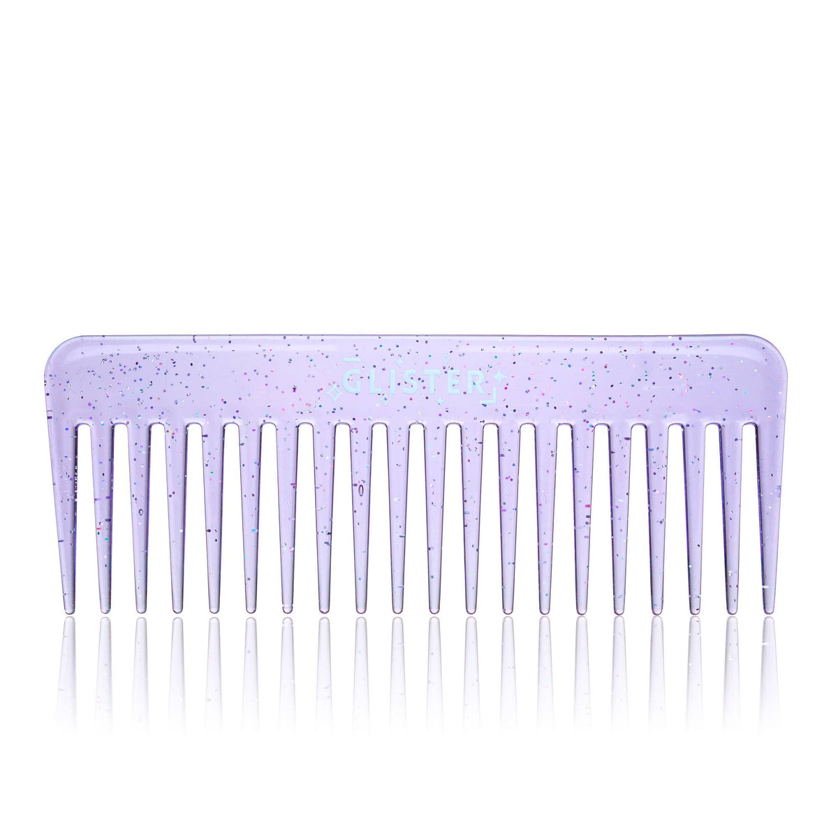 Sparkle Wide Tooth Detangling Comb – Glitter: Purple