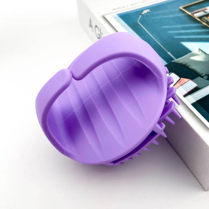 Shampoo Brush,Scalp Massager Brush: Purple