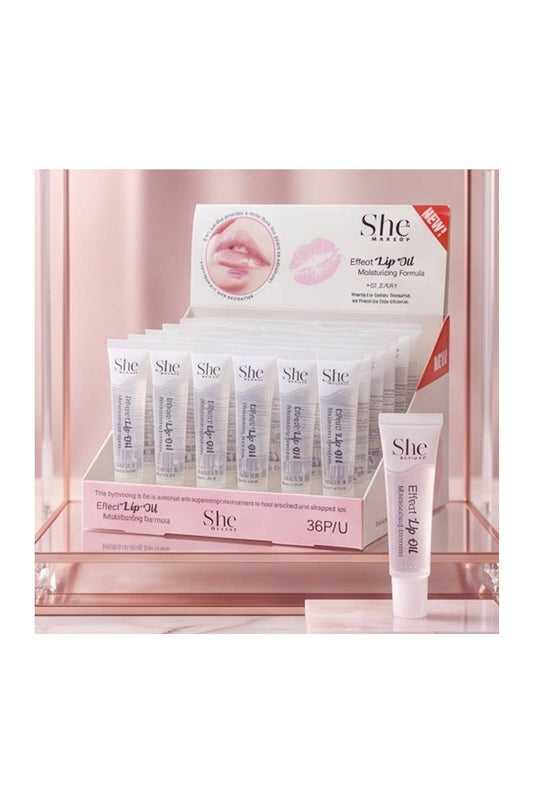 SHE LG07C Vitamin E Clear Lip Oil Gloss