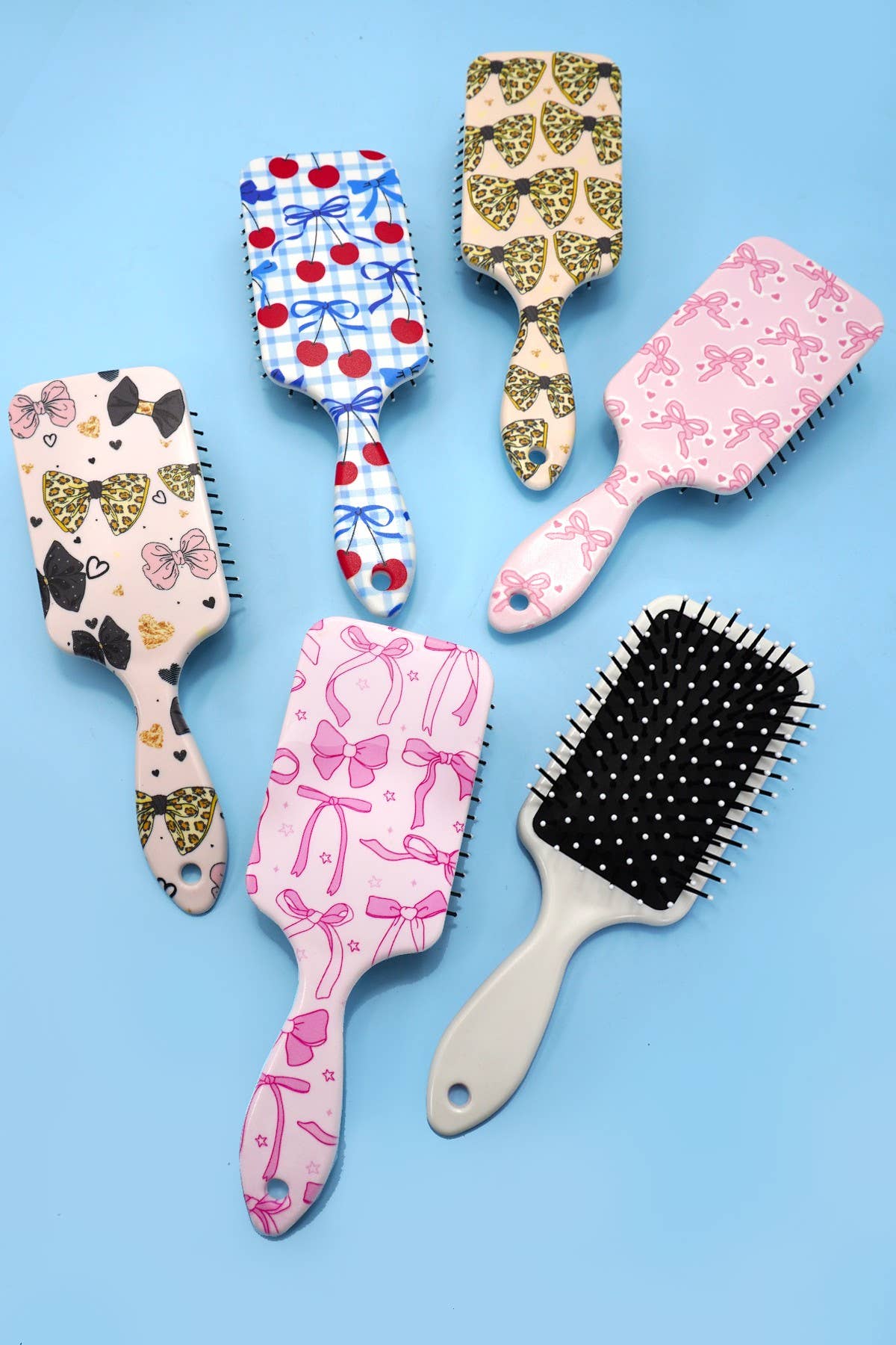 LARGE DETANGLE PADDLE HAIR BRUSH COMB | 40HC100: HEART A
