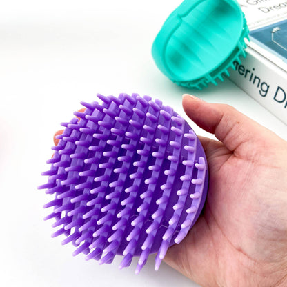 Shampoo Brush,Scalp Massager Brush: Purple