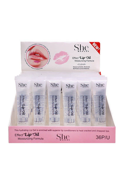 SHE LG07C Vitamin E Clear Lip Oil Gloss