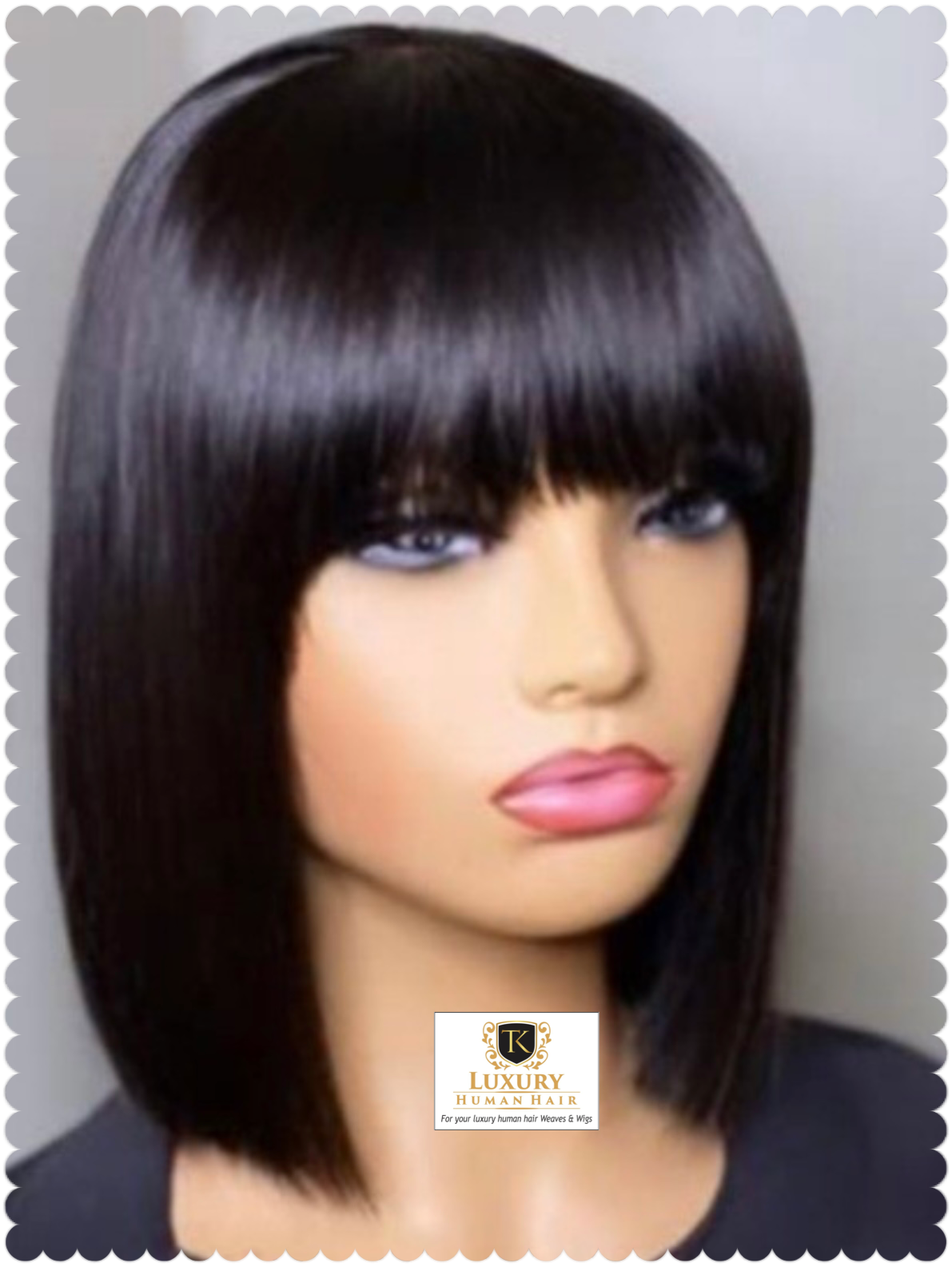 Fringe Bob with a natural look image 1