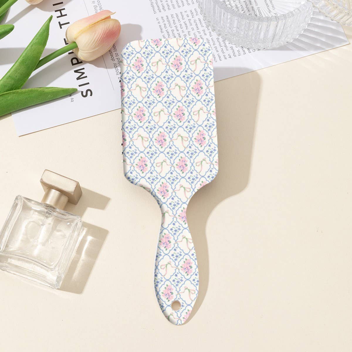 LARGE DETANGLE PADDLE HAIR BRUSH COMB | 40HC100: HEART A
