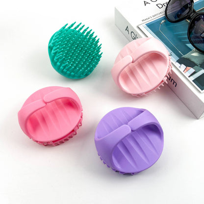 Shampoo Brush,Scalp Massager Brush: Purple