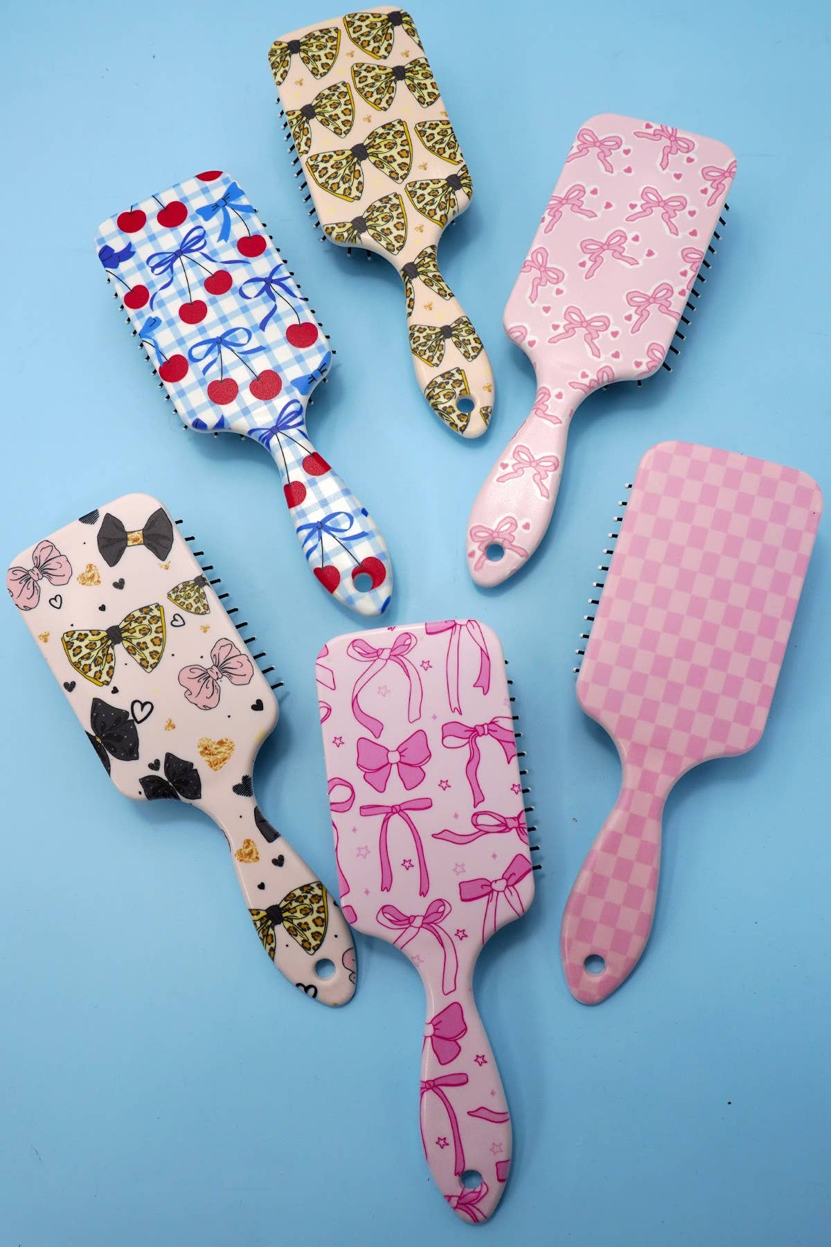 LARGE DETANGLE PADDLE HAIR BRUSH COMB | 40HC100: HEART A