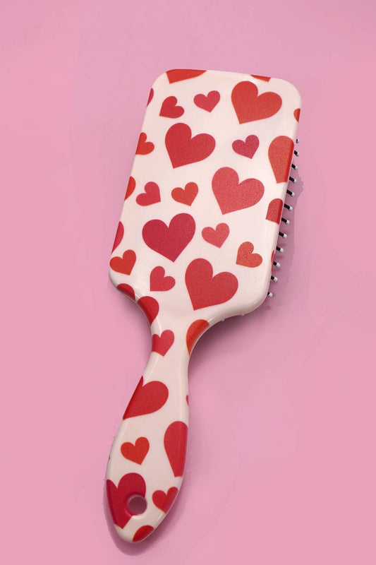 LARGE DETANGLE PADDLE HAIR BRUSH COMB | 40HC100: HEART A