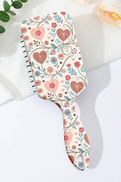 LARGE DETANGLE PADDLE HAIR BRUSH COMB | 40HC100: HEART A