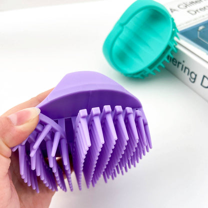 Shampoo Brush,Scalp Massager Brush: Green
