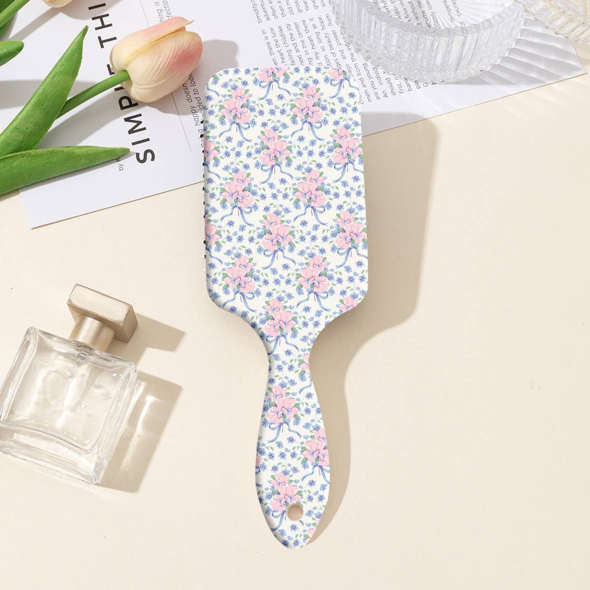 LARGE DETANGLE PADDLE HAIR BRUSH COMB | 40HC100: HEART A