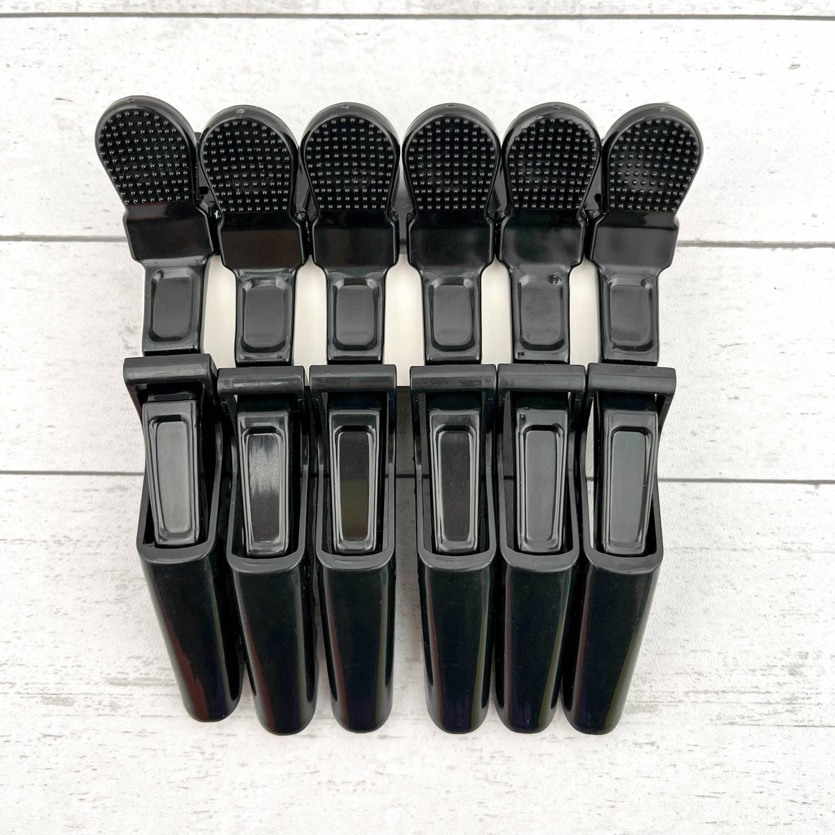 6pcs Solid Color Hair Sectioning Clips, Professional Styling: Red