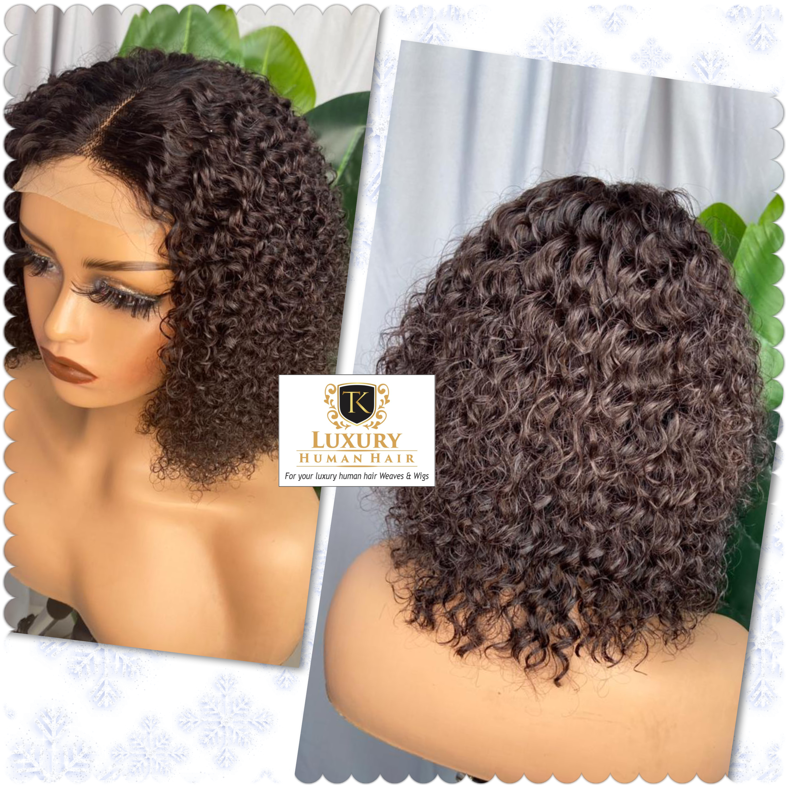 4x4 Lace Closure Deep Wave Wig