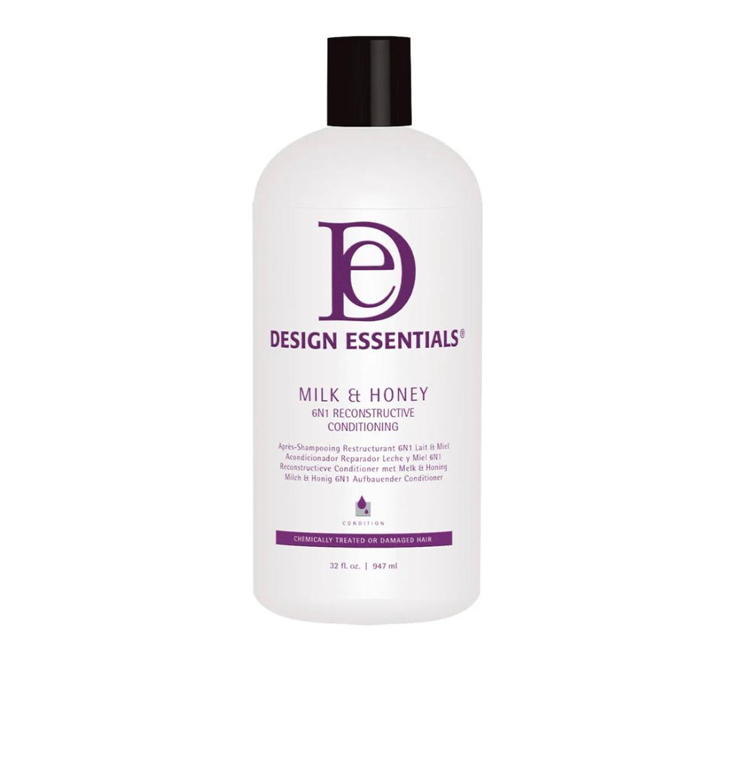 Design Essentials 6-in-1 Reconstructive Conditioner- Milk &amp; Honey ( Milk &amp; Honey / 32 oz) - Galaxy Beauty Place