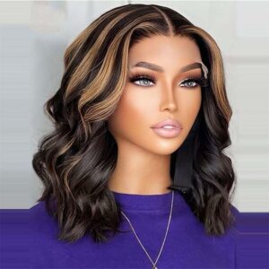 Tk Sassy Straight 13x4 frontal Highlight wig