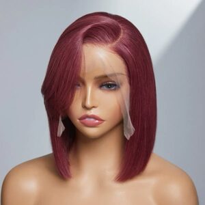 Tk 12” 99J Straight Frontal Wig